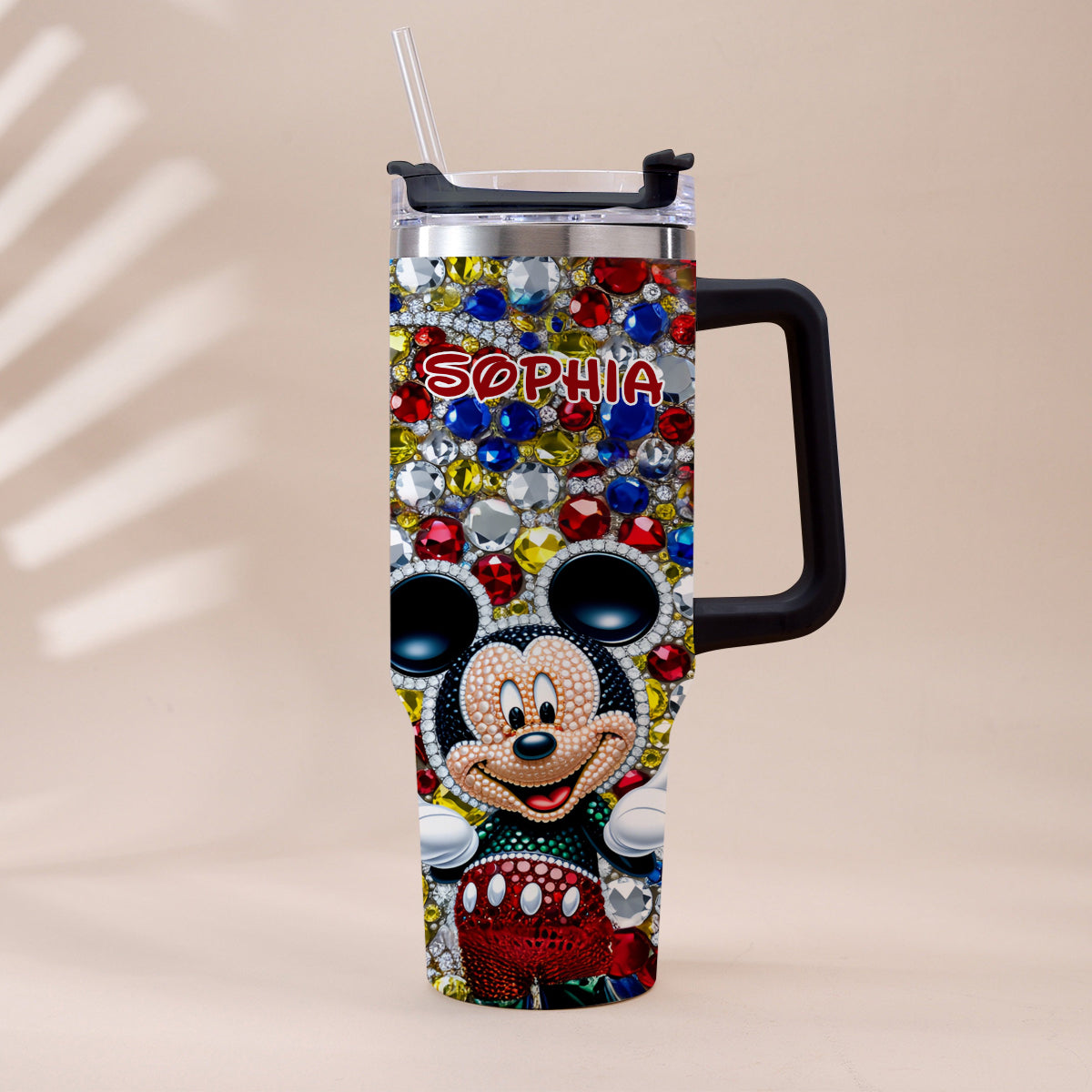 Magic World - Personalized Mouse Tumbler With Handle