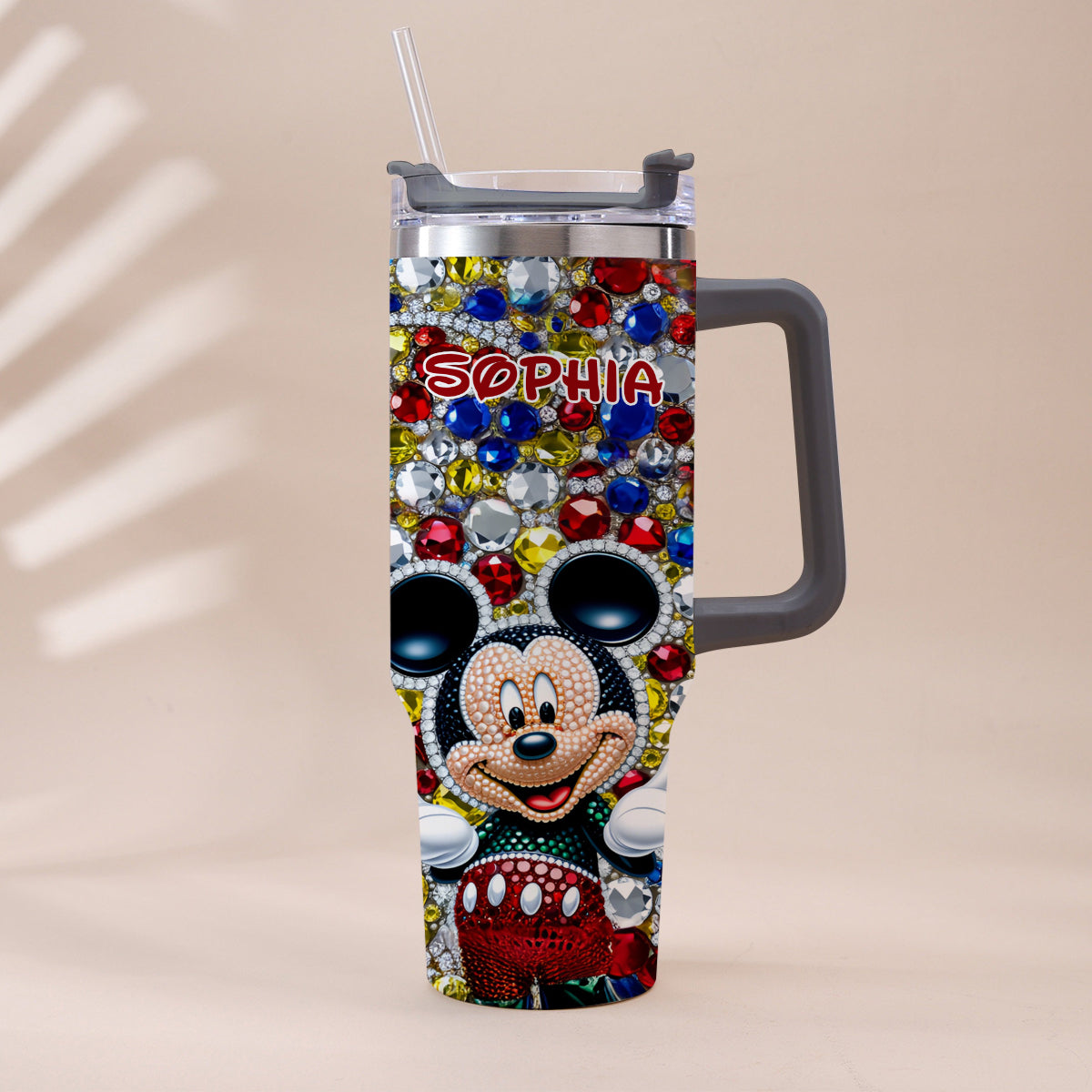 Magic World - Personalized Mouse Tumbler With Handle