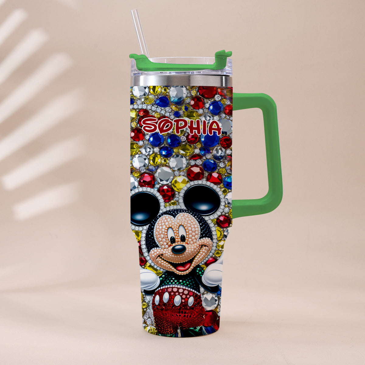 Magic World - Personalized Mouse Tumbler With Handle
