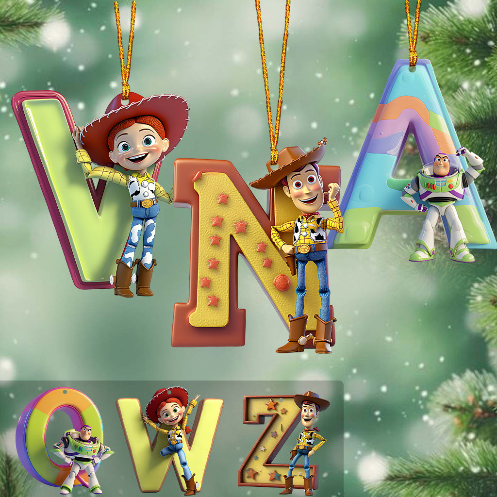 Cute Toy Letter - Personalized Kid Ornament