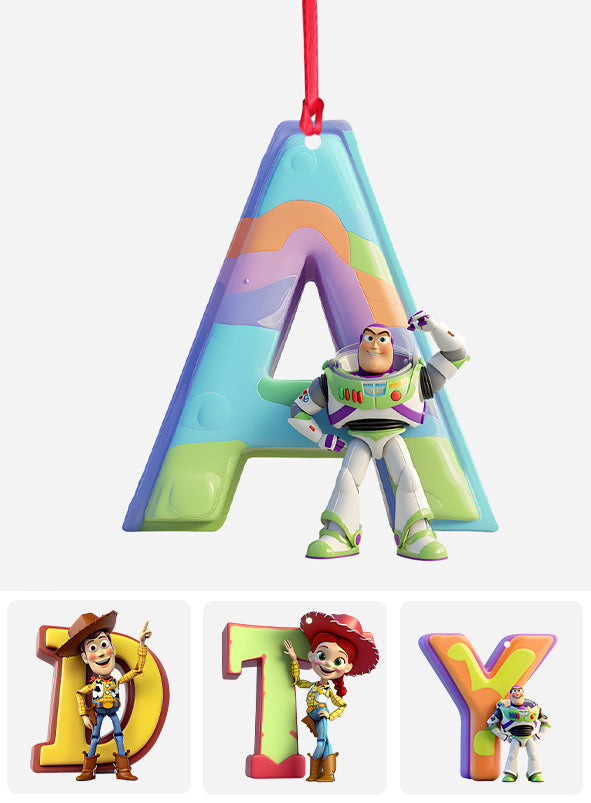 Cute Toy Letter - Personalized Kid Ornament