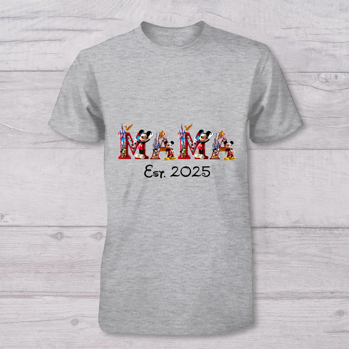 First Mother's Day Together - Personalized Mouse T-shirt And Baby Onesie