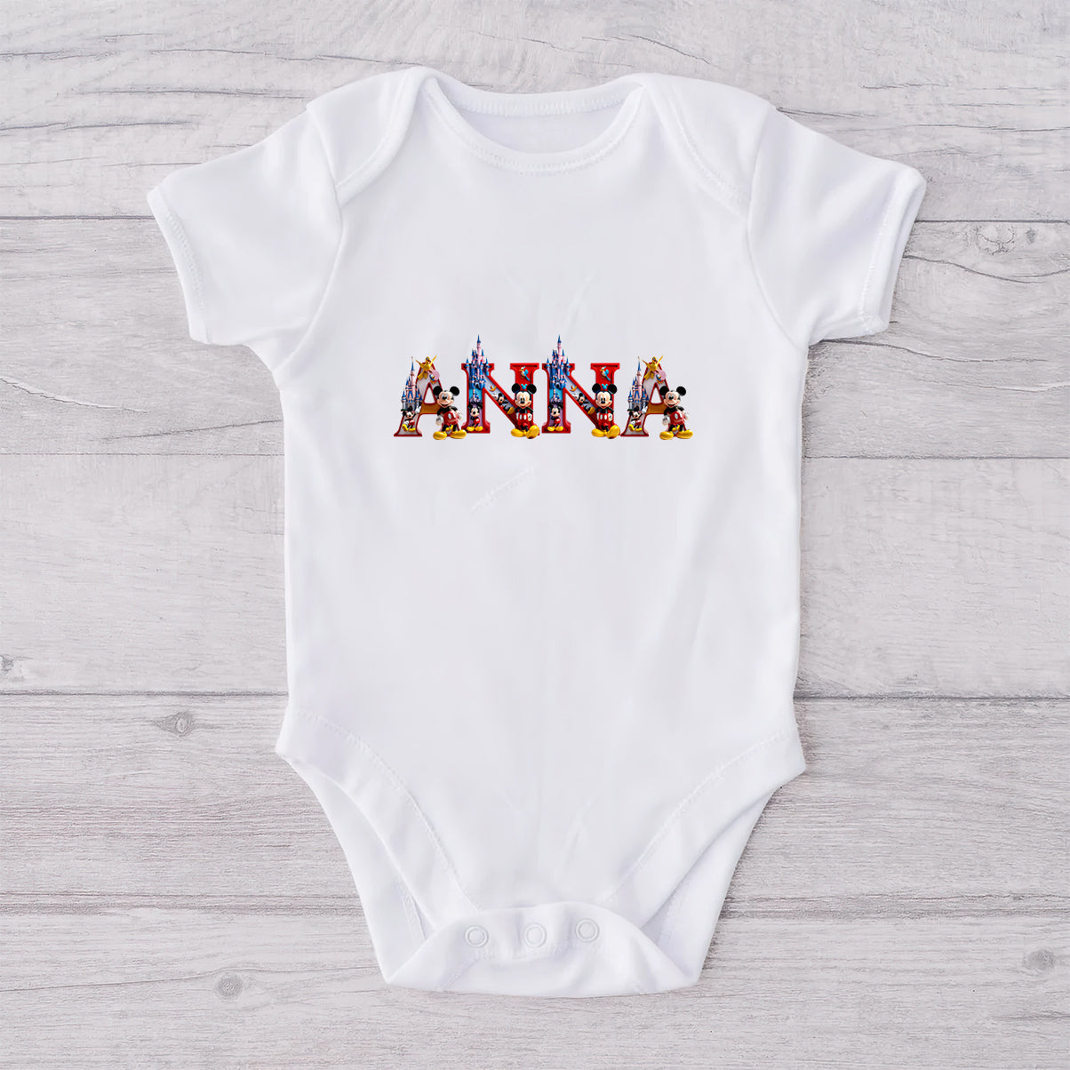 First Mother's Day Together - Personalized Mouse T-shirt And Baby Onesie