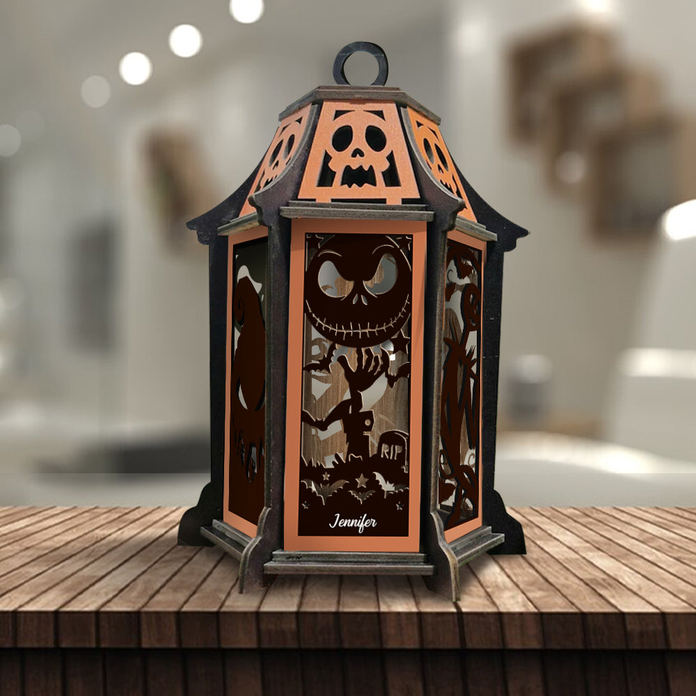 Nightmare Before Christmas - Personalized Nightmare Laser Cut Lantern