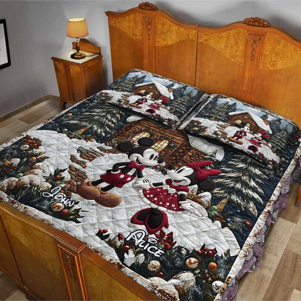 You & Me We Got This - Personalized Mouse Quilt Set