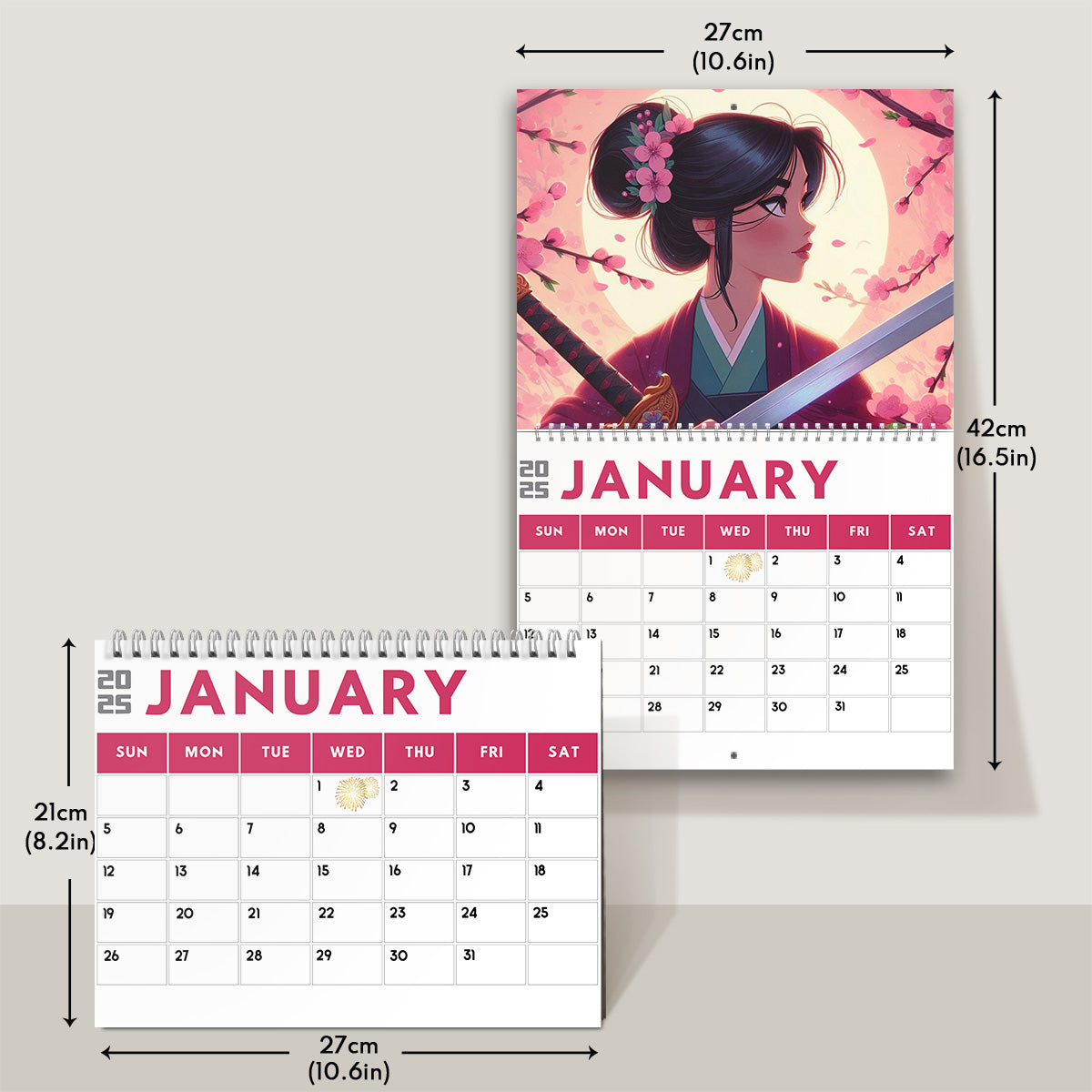 Beautiful Everyday Calendar - Personalized Mouse Wall Calendar & Desk Calendar