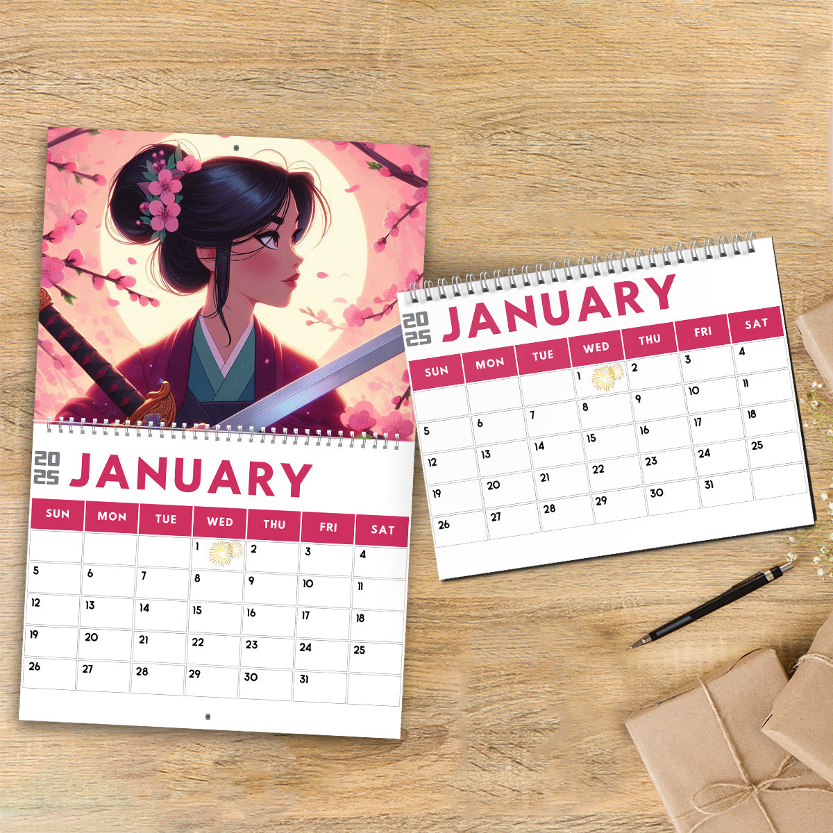 Beautiful Everyday Calendar - Personalized Mouse Wall Calendar & Desk Calendar