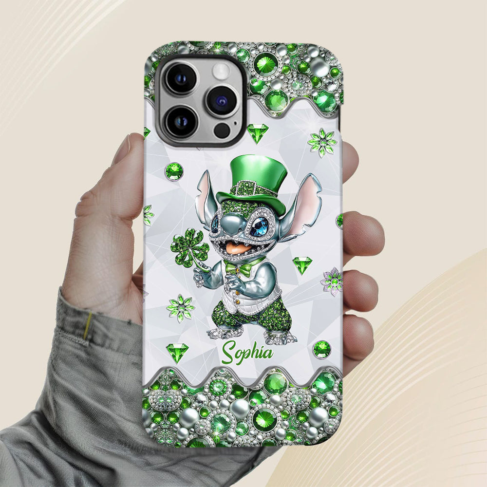 Lucky Shamrock - Personalized Ohana Full Print Phone Case