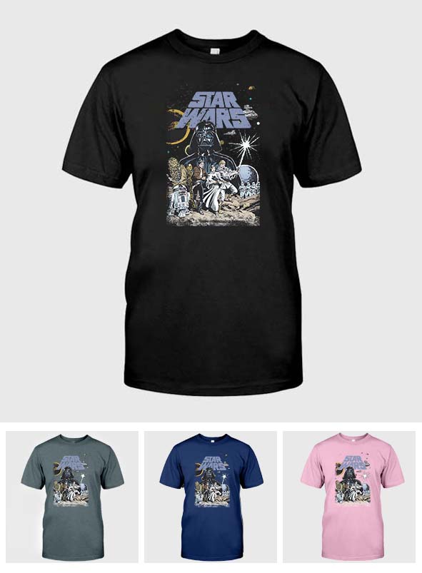 Vintage Characters - The Force T-shirt And Hoodie
