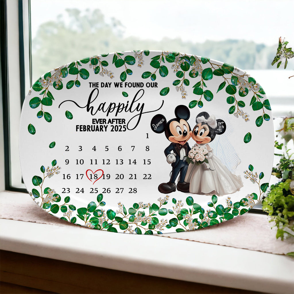 We Found Our Happily Ever After - Personalized Mouse Plate