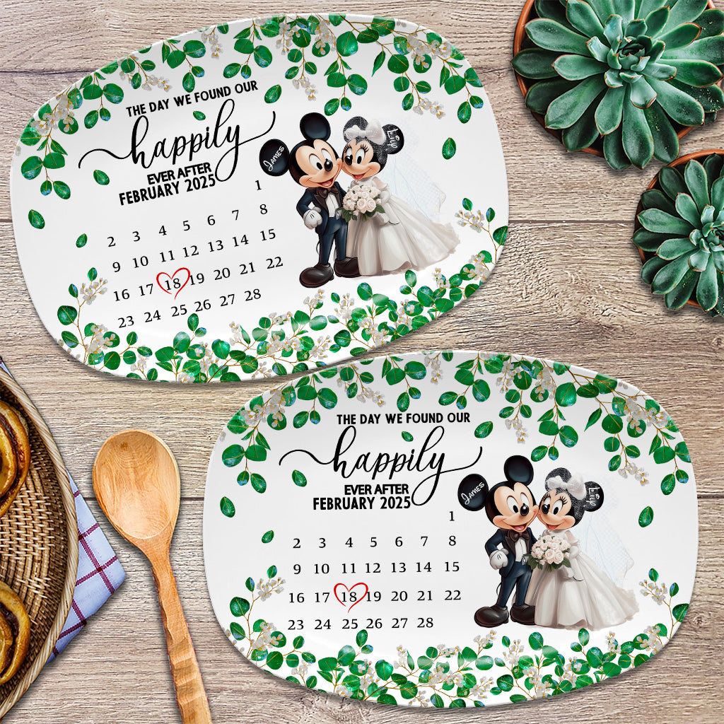 We Found Our Happily Ever After - Personalized Mouse Plate