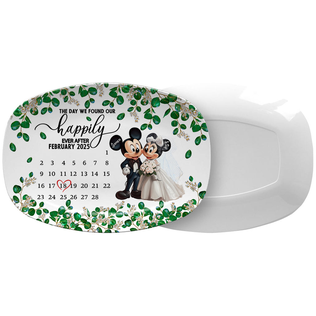 We Found Our Happily Ever After - Personalized Mouse Plate