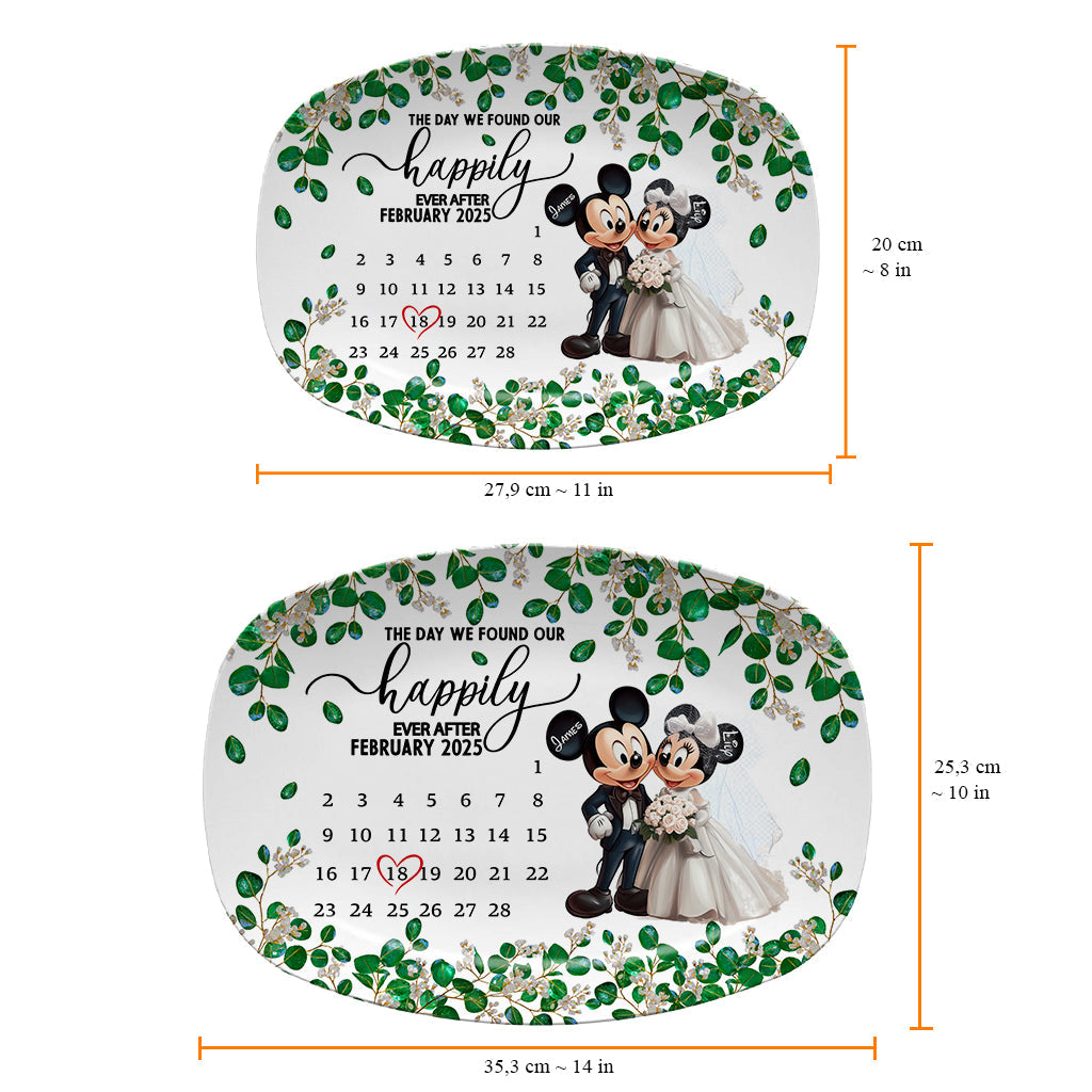 We Found Our Happily Ever After - Personalized Mouse Plate