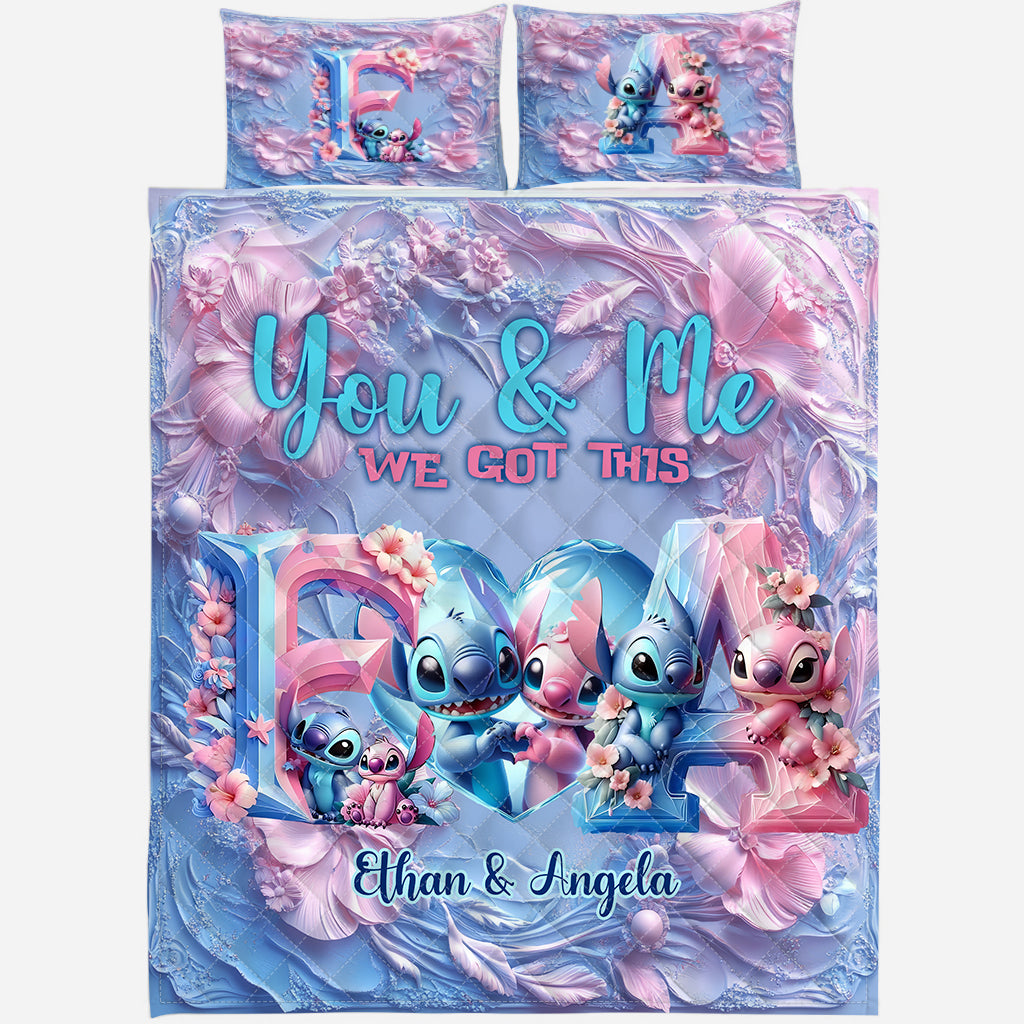No Returns Or Refunds - Personalized Ohana Quilt Set