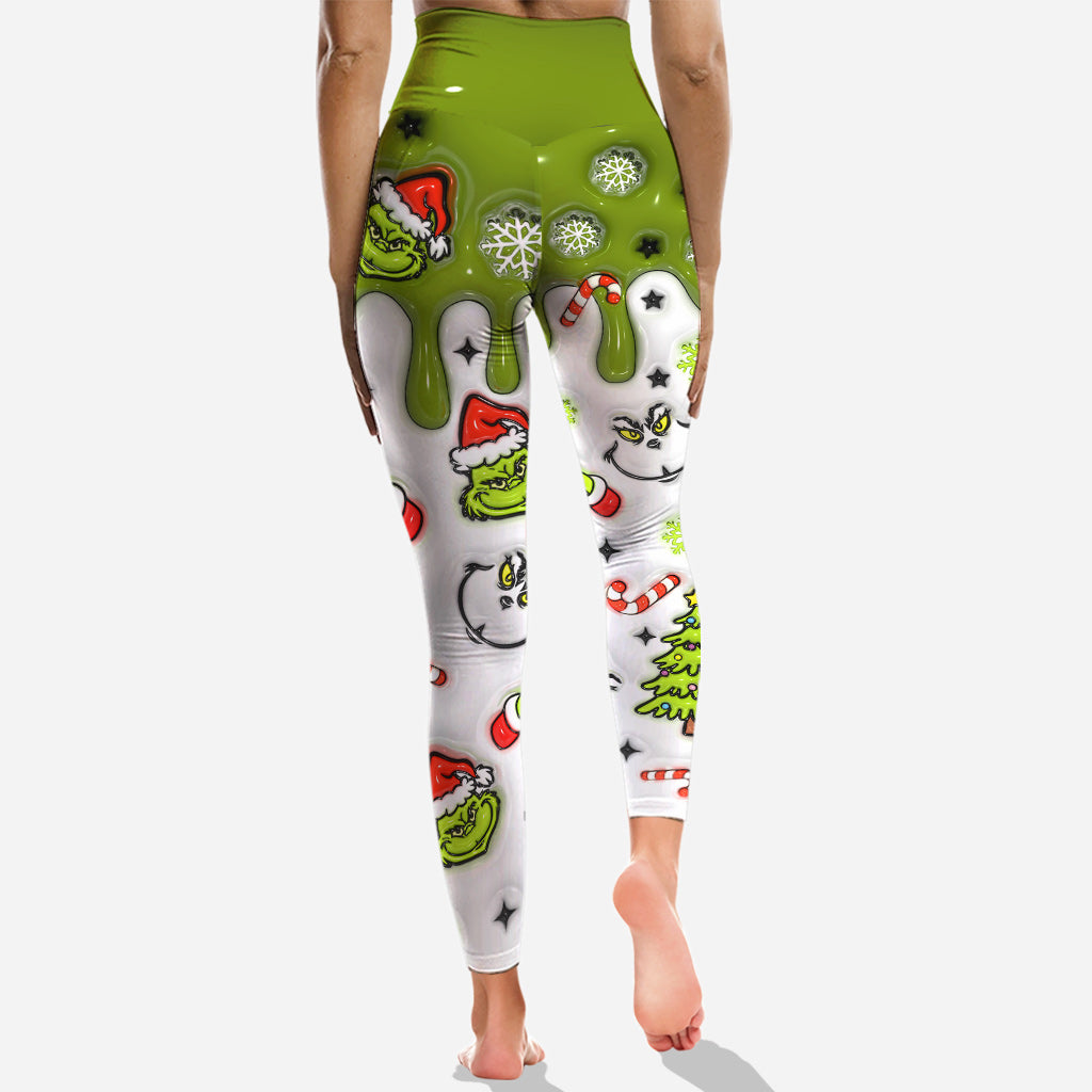 Mama Grinch - Personalized Mother Hoodie and Leggings