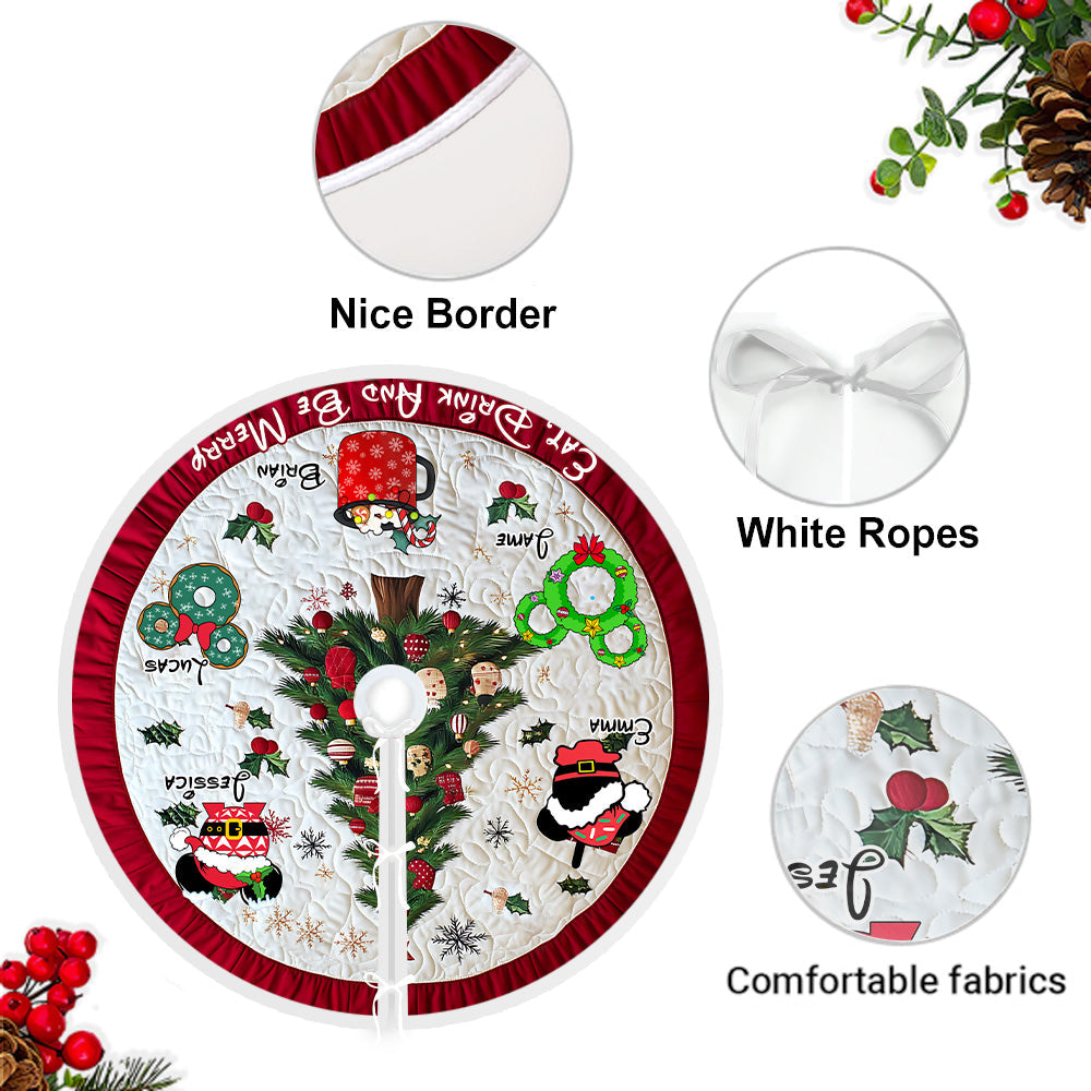 Under The Tree - Personalized Mouse Tree Skirt