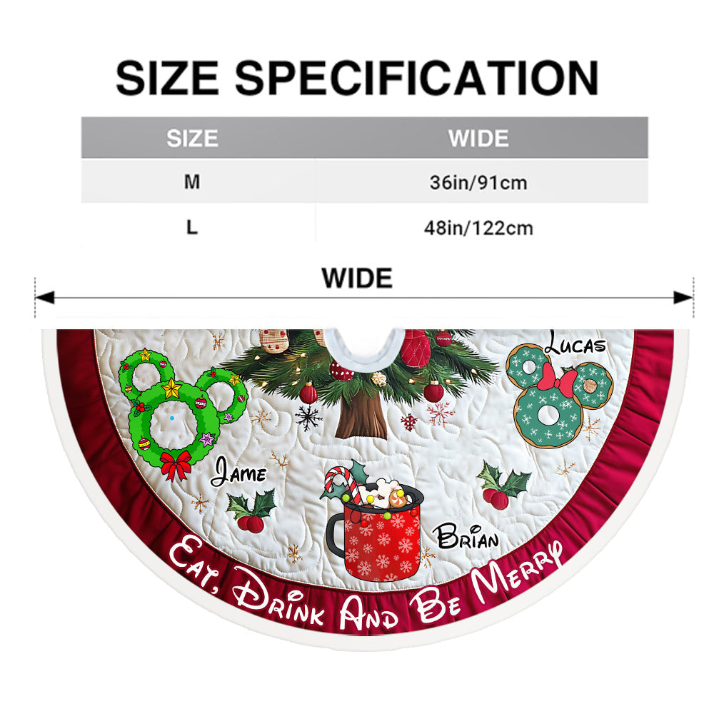 Under The Tree - Personalized Mouse Tree Skirt
