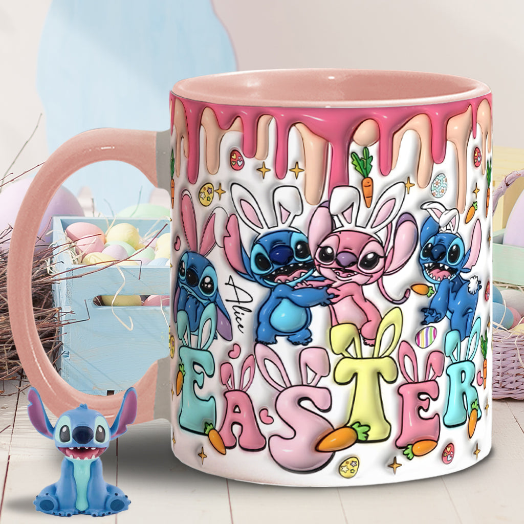 Springtime Hopper - Personalized Ohana Accent Mug