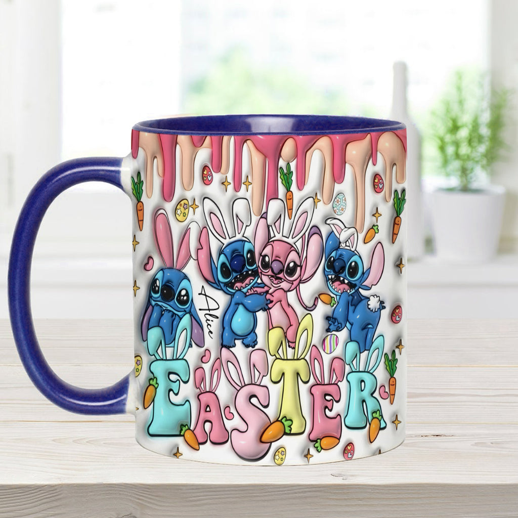 Springtime Hopper - Personalized Ohana Accent Mug