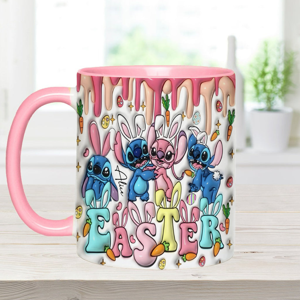 Springtime Hopper - Personalized Ohana Accent Mug