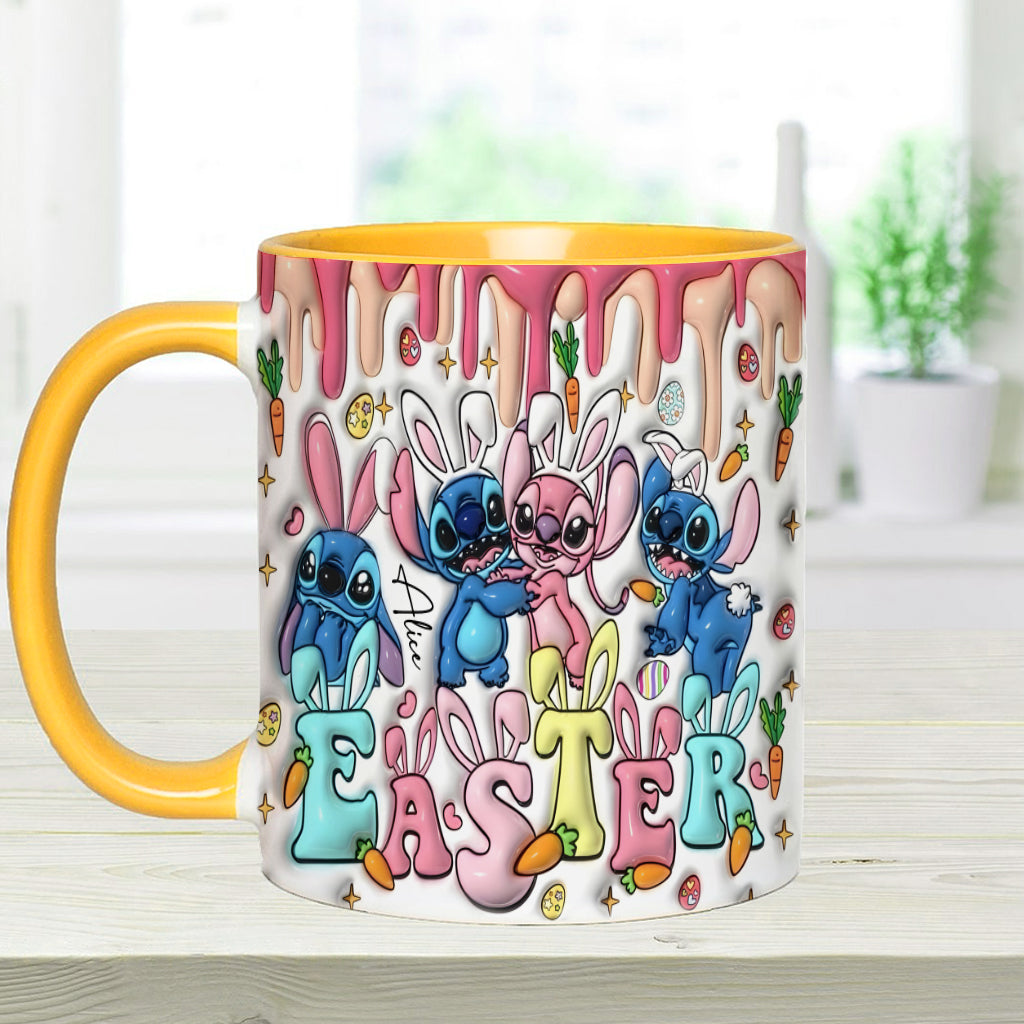 Springtime Hopper - Personalized Ohana Accent Mug