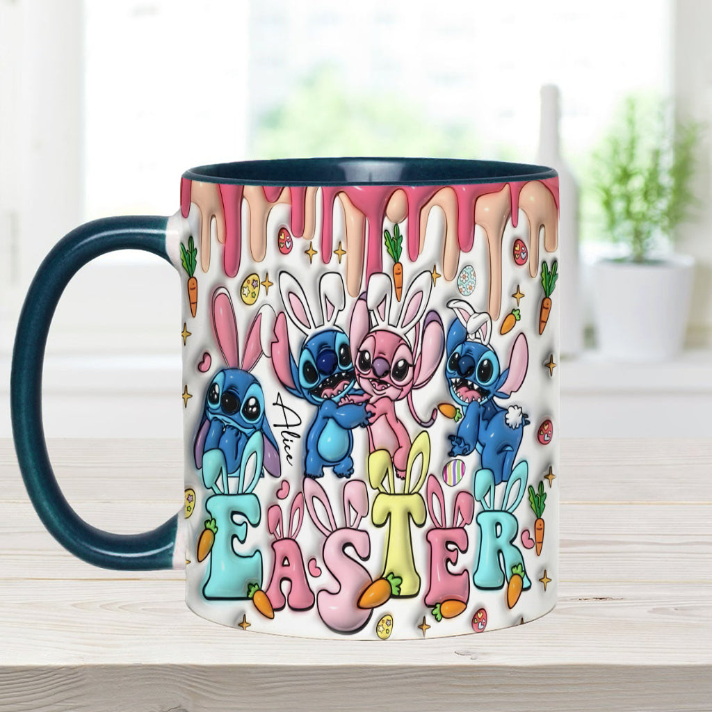 Springtime Hopper - Personalized Ohana Accent Mug