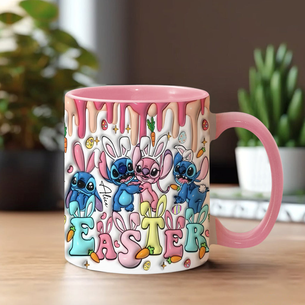Springtime Hopper - Personalized Ohana Accent Mug