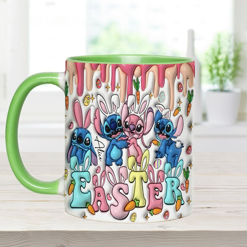 Springtime Hopper - Personalized Ohana Accent Mug