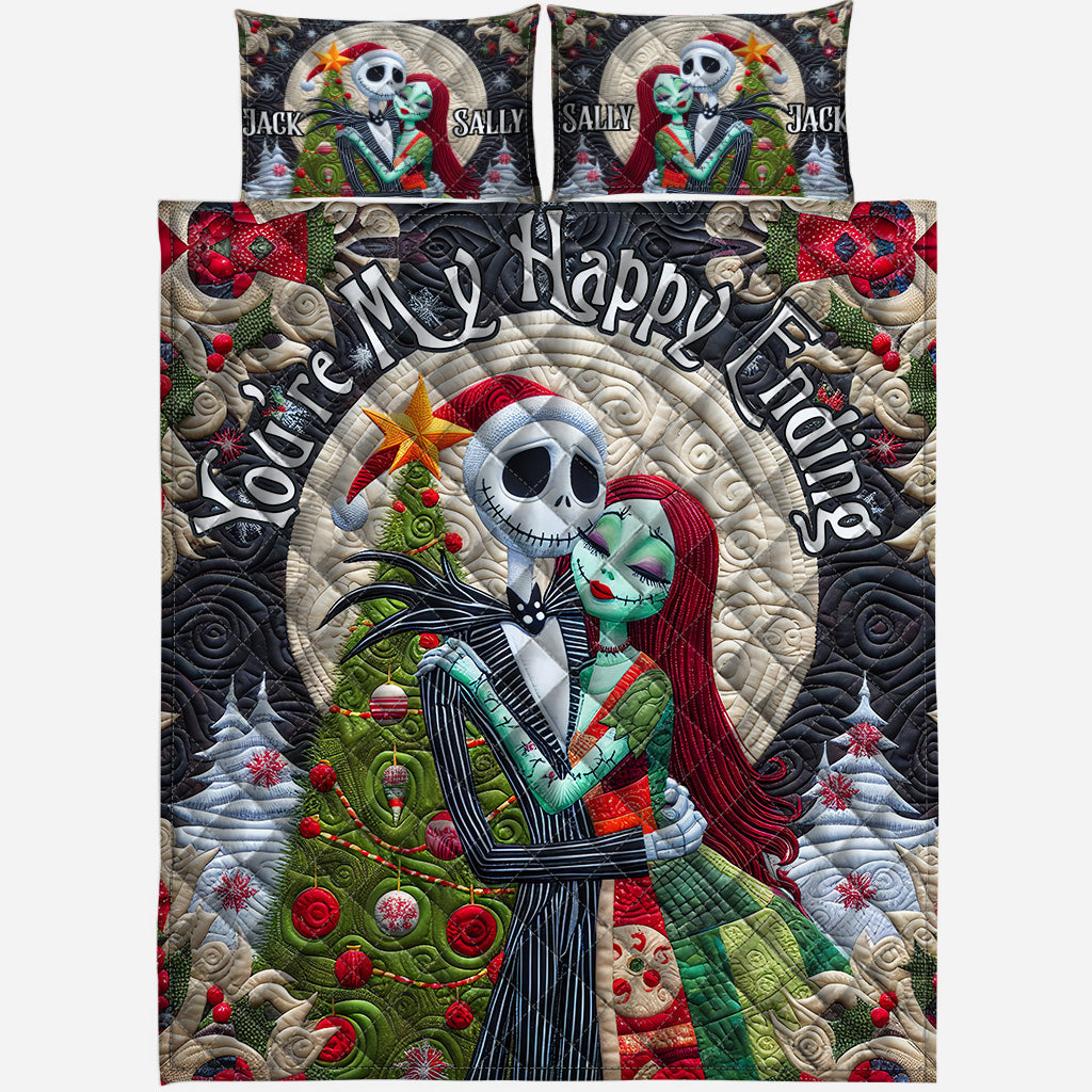 You're My Happy Ending - Personalized Nightmare Quilt Set