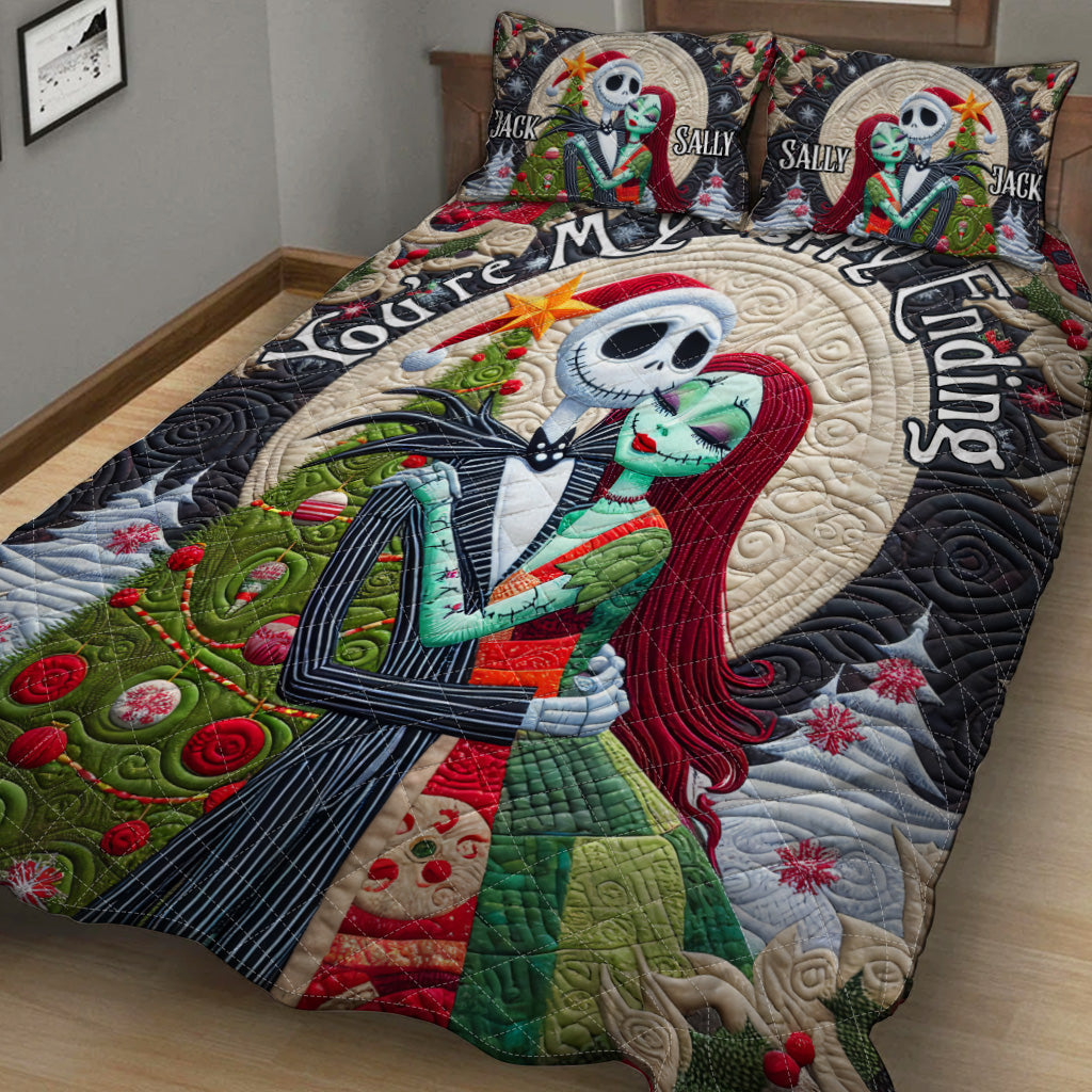 You're My Happy Ending - Personalized Nightmare Quilt Set