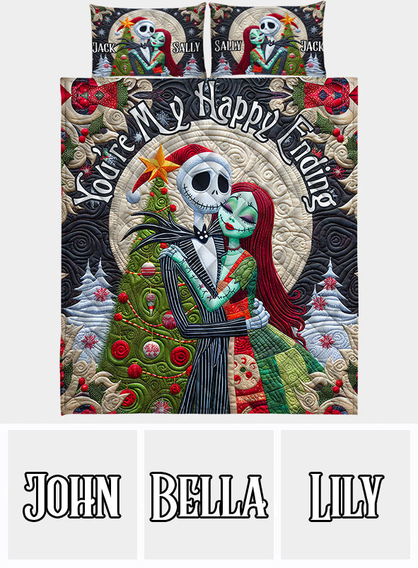 You're My Happy Ending - Personalized Nightmare Quilt Set