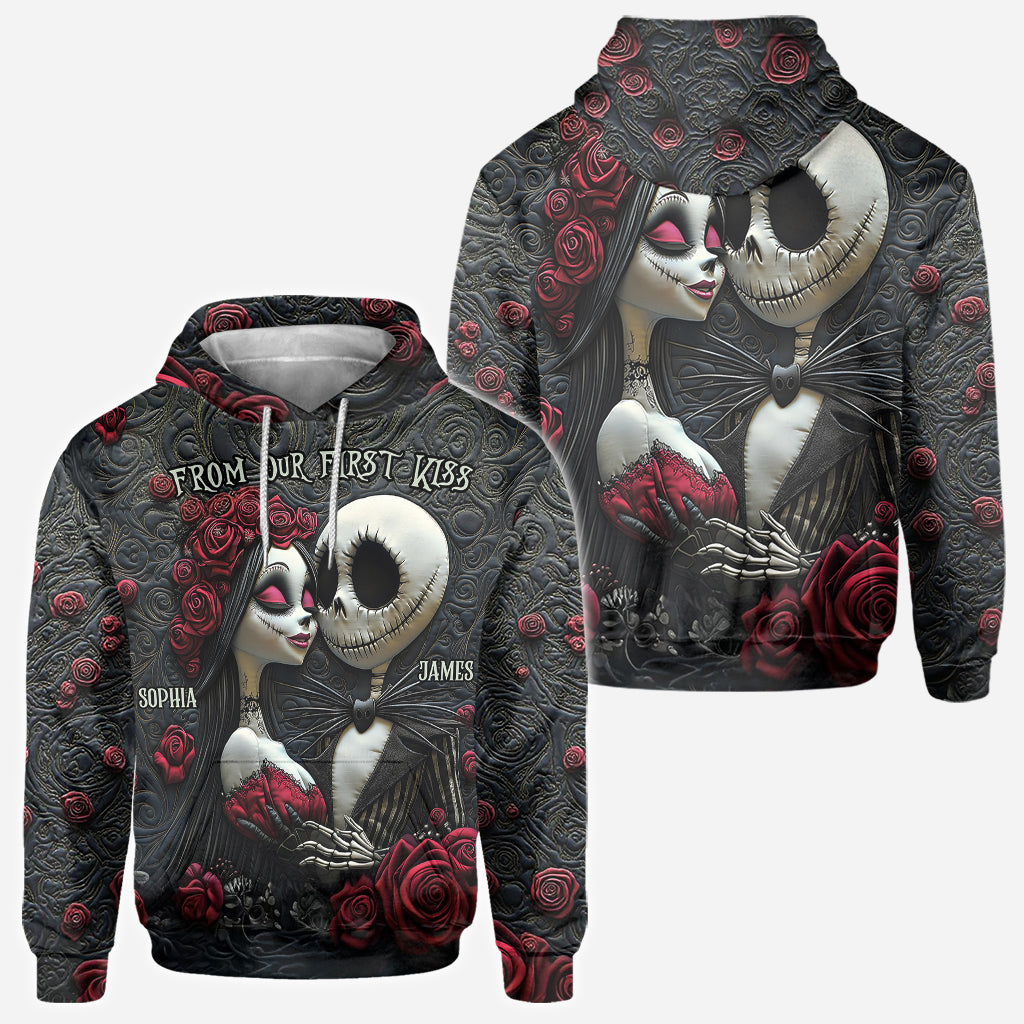 From Our First Kiss Till Our Last Breath - Personalized Nightmare All Over Shirt