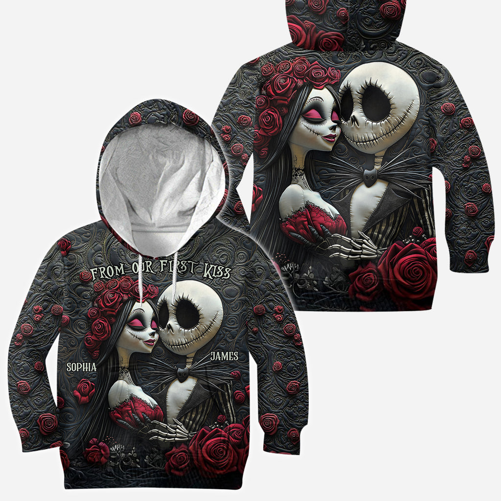 From Our First Kiss Till Our Last Breath - Personalized Nightmare All Over Shirt