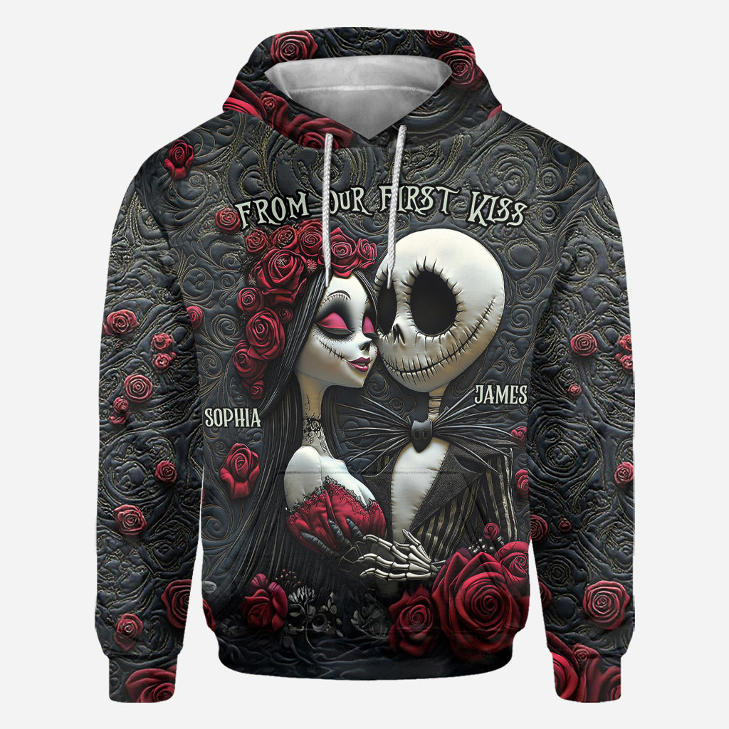 From Our First Kiss Till Our Last Breath - Personalized Nightmare All Over Shirt