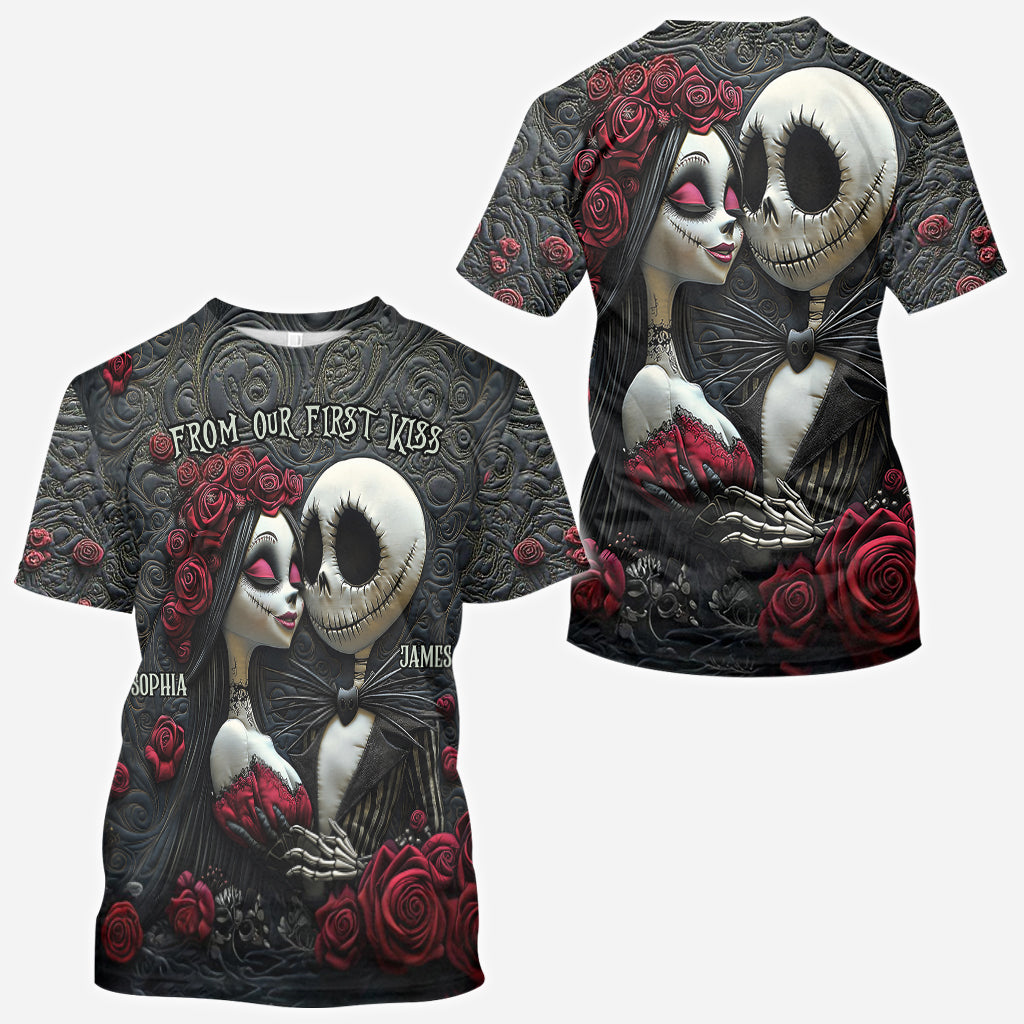 From Our First Kiss Till Our Last Breath - Personalized Nightmare All Over Shirt