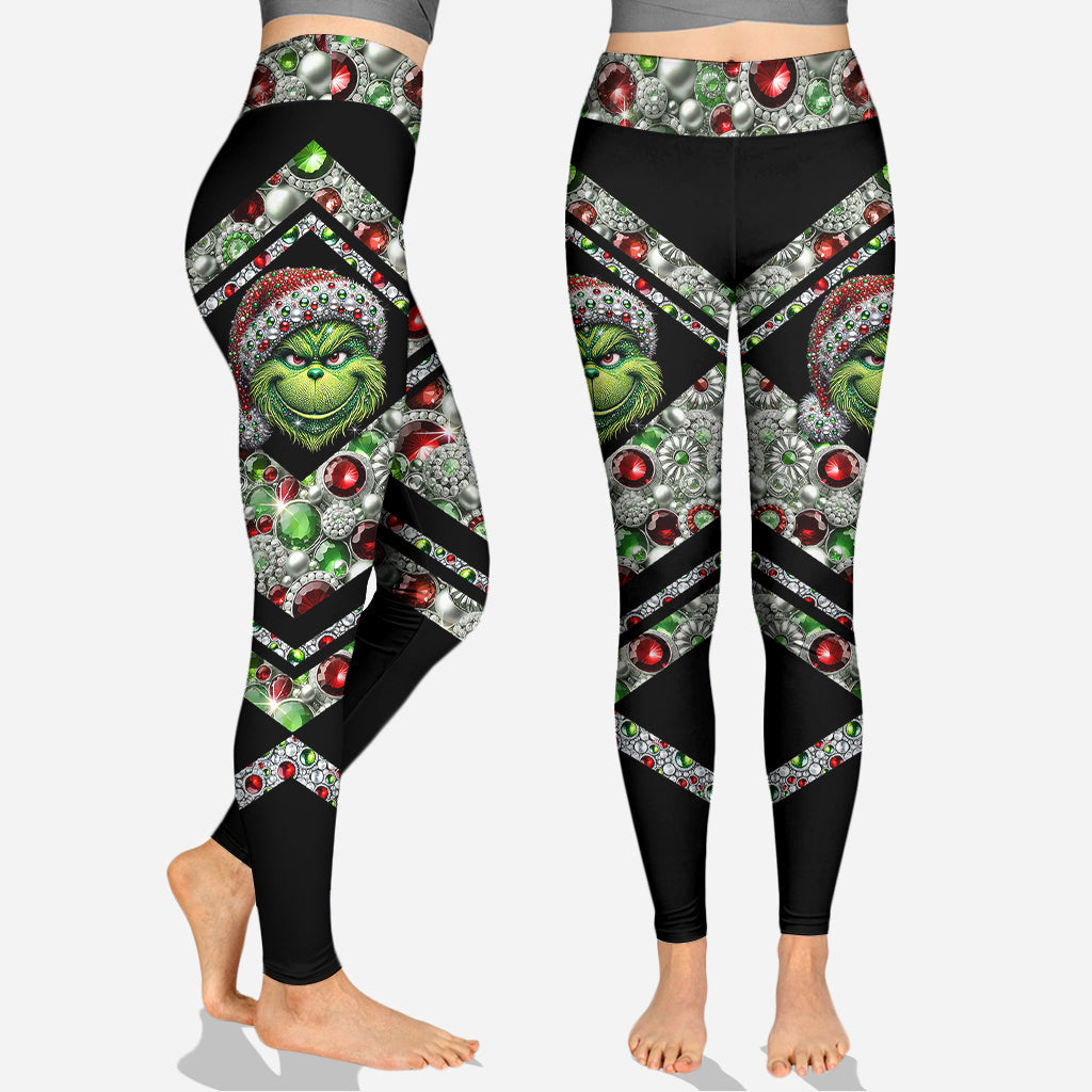 Sparkle Holiday - Personalized Stole Christmas Hoodie and Leggings