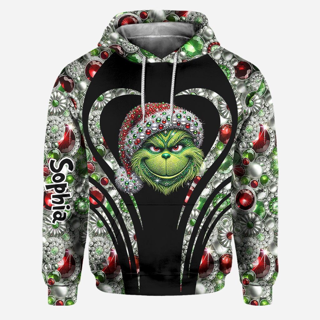 Sparkle Holiday - Personalized Stole Christmas Hoodie and Leggings