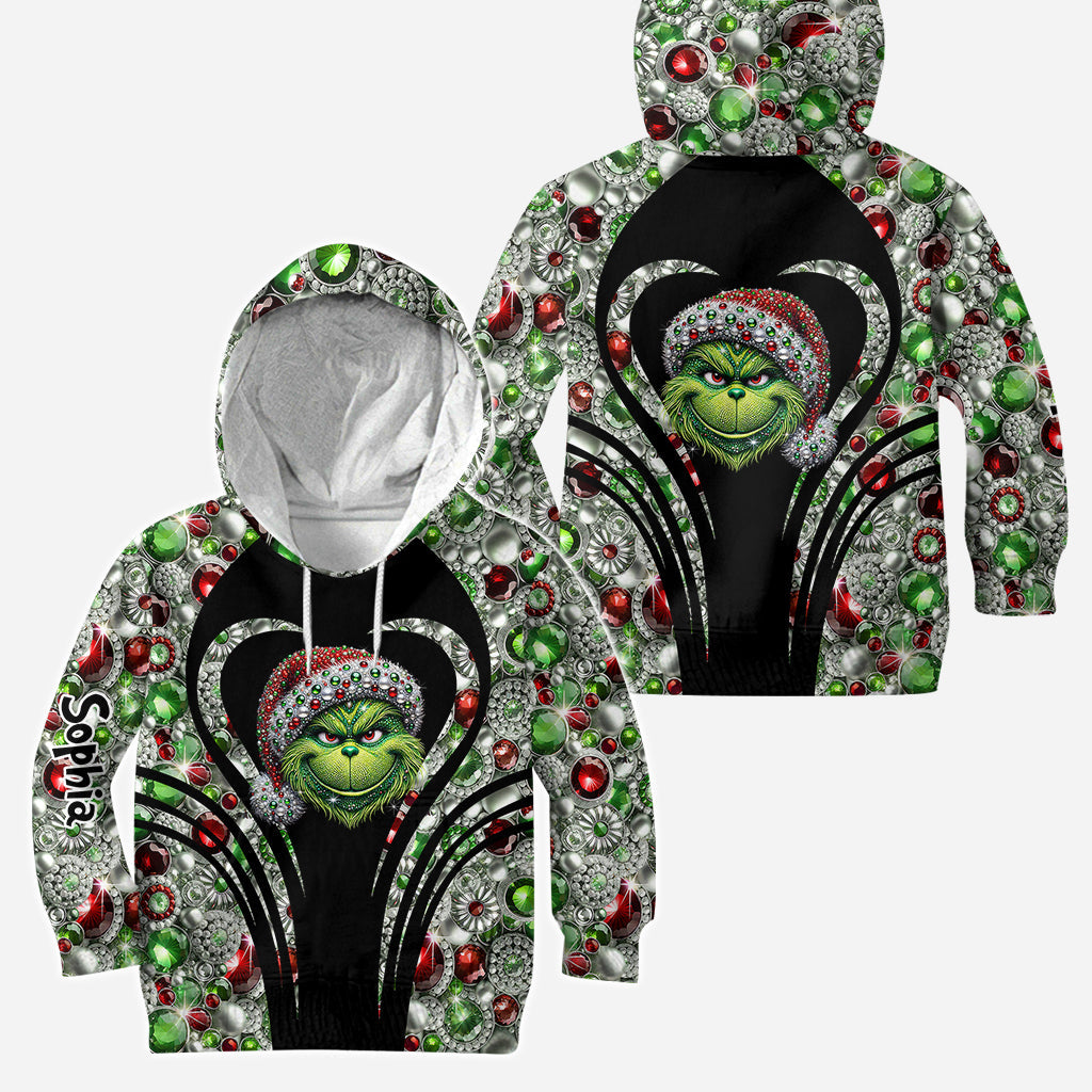 Sparkle Holiday - Personalized Stole Christmas Hoodie and Leggings