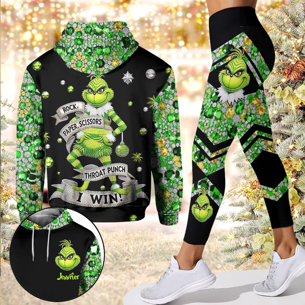 I Win - Personalized Stole Christmas Hoodie and Leggings