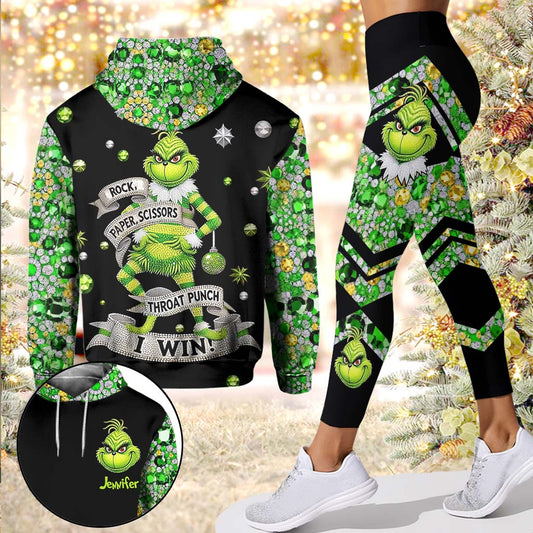 I Win - Personalized Stole Christmas Hoodie and Leggings