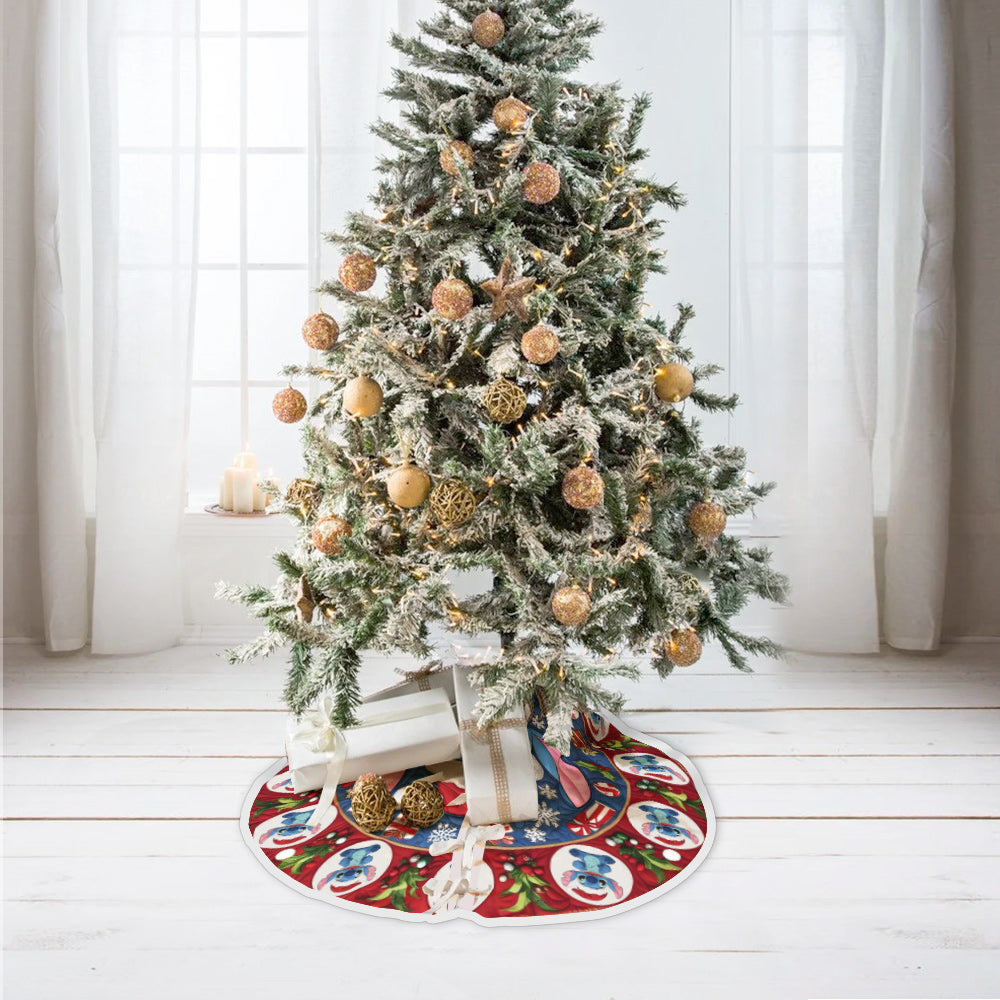 Merry Stitchmas - Personalized Ohana Tree Skirt