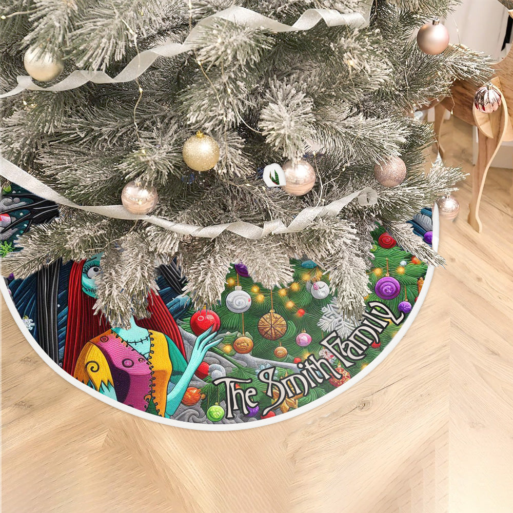 Merry Christmas - Personalized Nightmare Tree Skirt