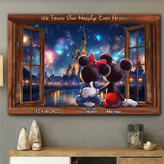 Happily Ever After - Personalized Mouse Canvas And Poster