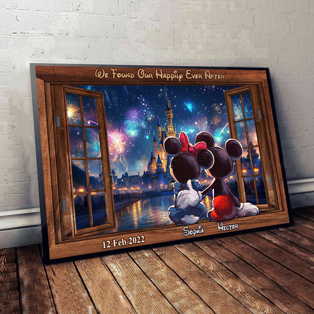 Happily Ever After - Personalized Mouse Canvas And Poster