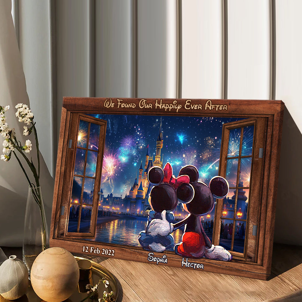 Happily Ever After - Personalized Mouse Canvas And Poster