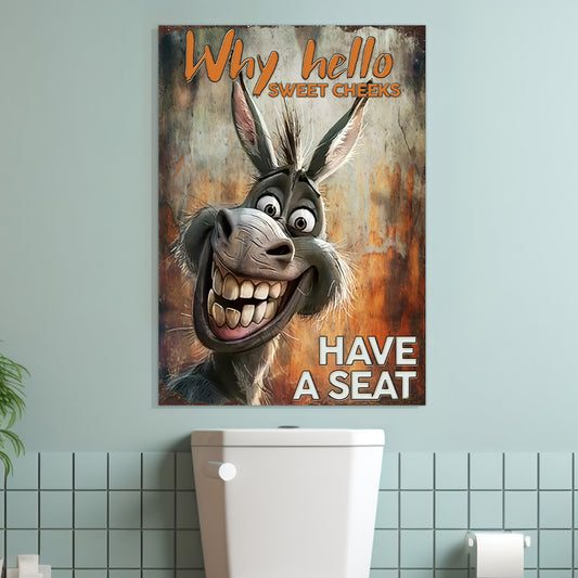 Why Hello - Personalized Mouse Rectangle Metal Sign