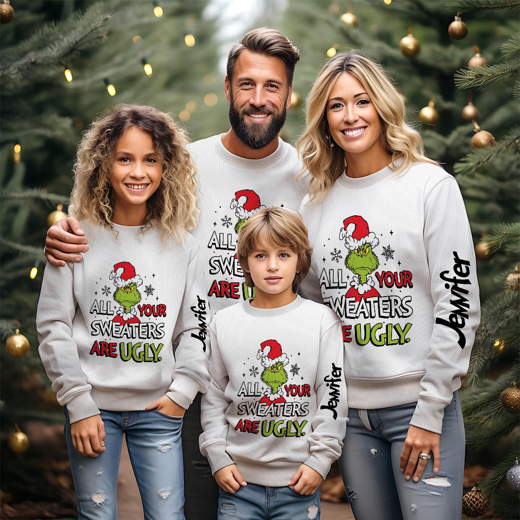 All Sweaters Are Ugly Shirt - Personalized Stole Christmas Ugly Sweater