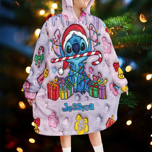 Merry Ohana - Personalized Ohana Blanket Hoodie