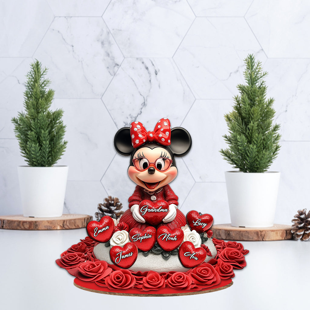 Grandma's Sweethearts - Personalized Mouse Freestanding Wood Plaque