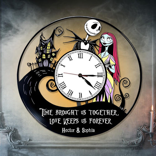 Time Flies - Personalized Nightmare LED Light Wall Clock